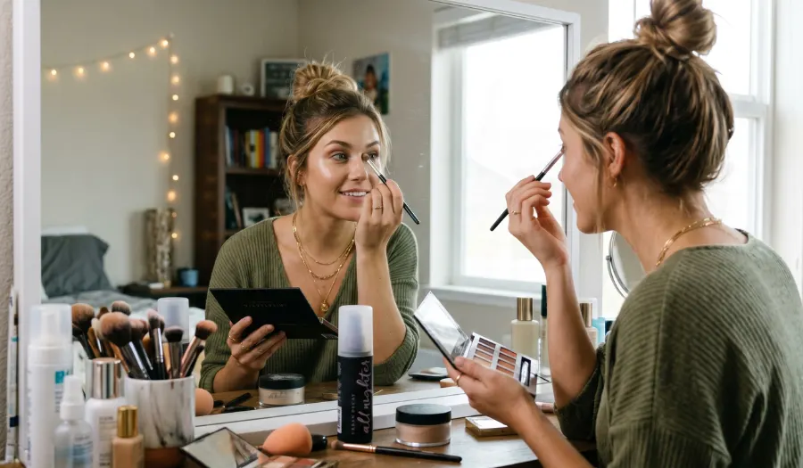 Makeup steps for oily skin with sunscreen Makeup steps for oily skin with sunscreen